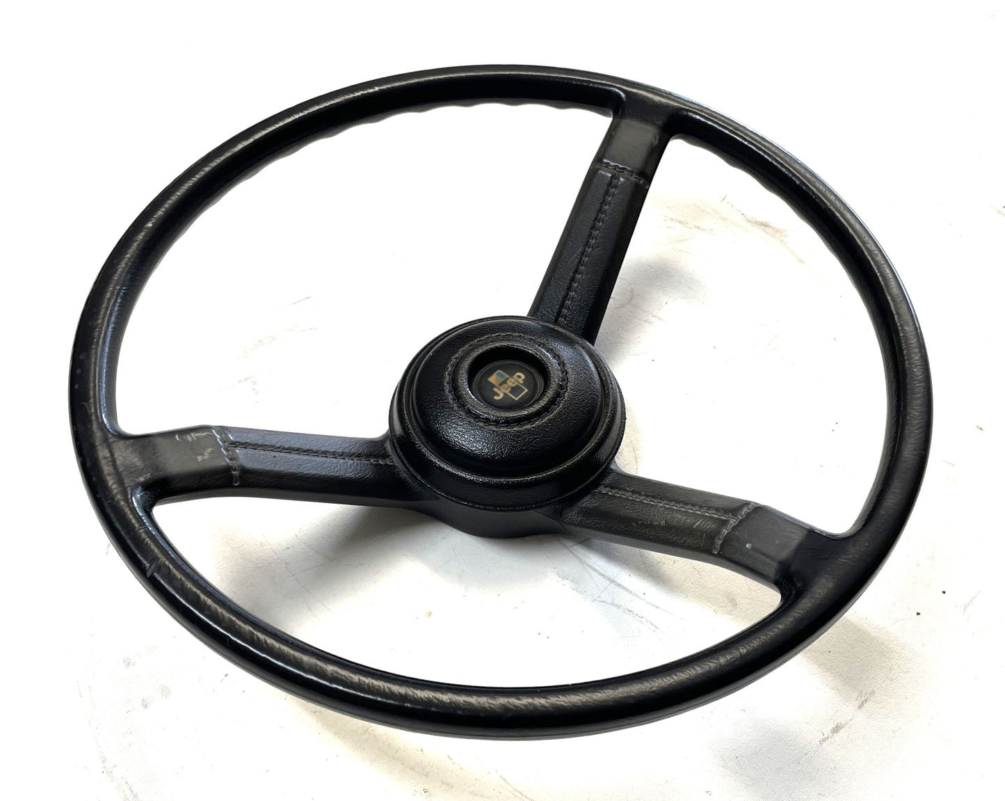 Jeep CJ Black Steering Wheel CJ5 CJ7 CJ8 76-86 AMC with Horn Button Factory #