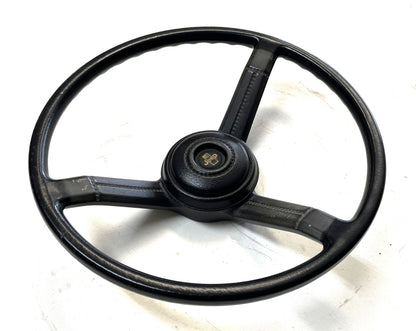 Jeep CJ Black Steering Wheel CJ5 CJ7 CJ8 76-86 AMC with Horn Button Factory #