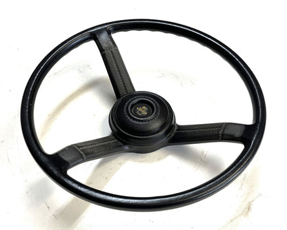 Jeep CJ Black Steering Wheel CJ5 CJ7 CJ8 76-86 AMC with Horn Button Factory #