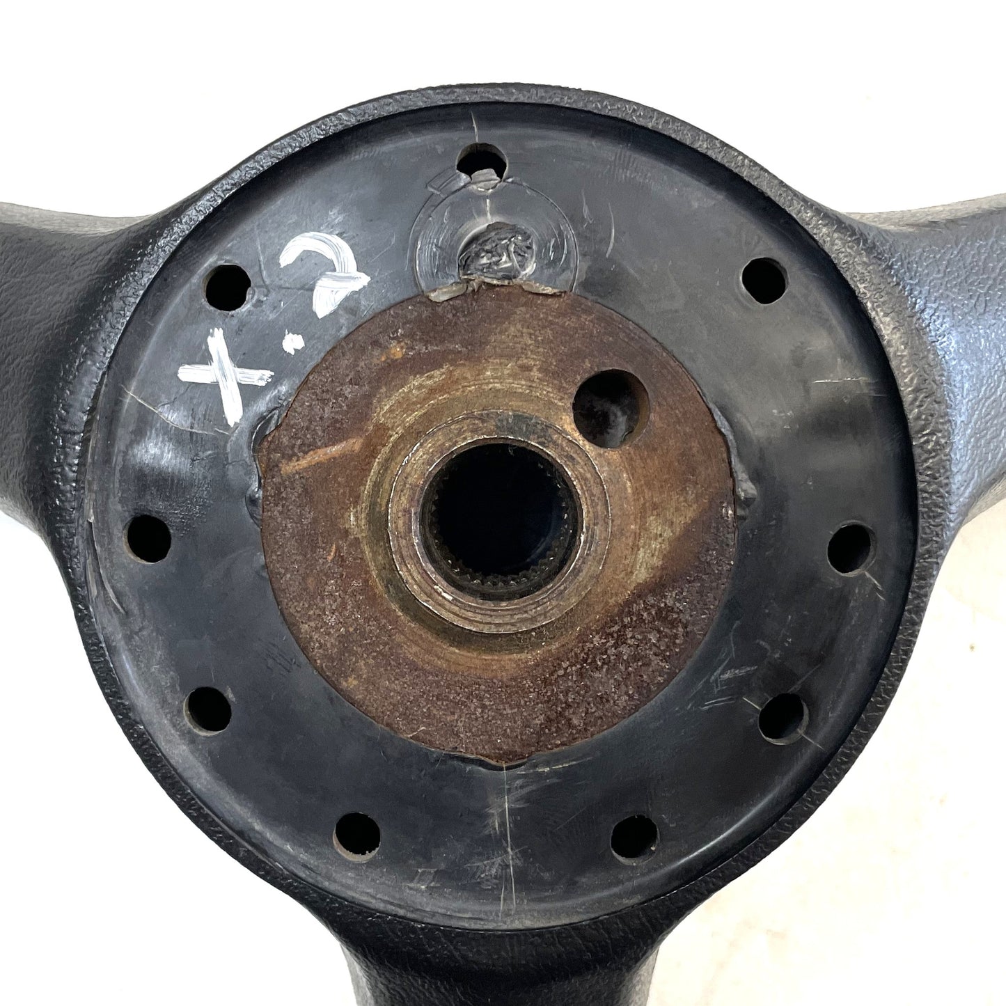 Jeep CJ Black Steering Wheel CJ5 CJ7 CJ8 76-86 AMC with Horn Button Factory #