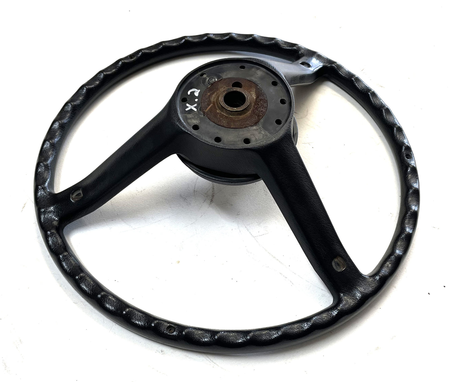 Jeep CJ Black Steering Wheel CJ5 CJ7 CJ8 76-86 AMC with Horn Button Factory #