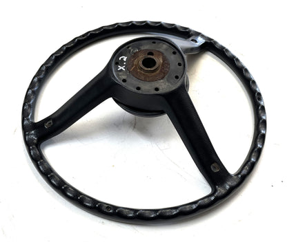 Jeep CJ Black Steering Wheel CJ5 CJ7 CJ8 76-86 AMC with Horn Button Factory #