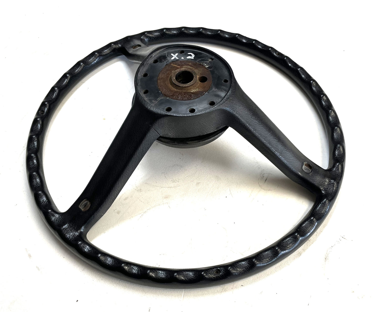 Jeep CJ Black Steering Wheel CJ5 CJ7 CJ8 76-86 AMC with Horn Button Factory #