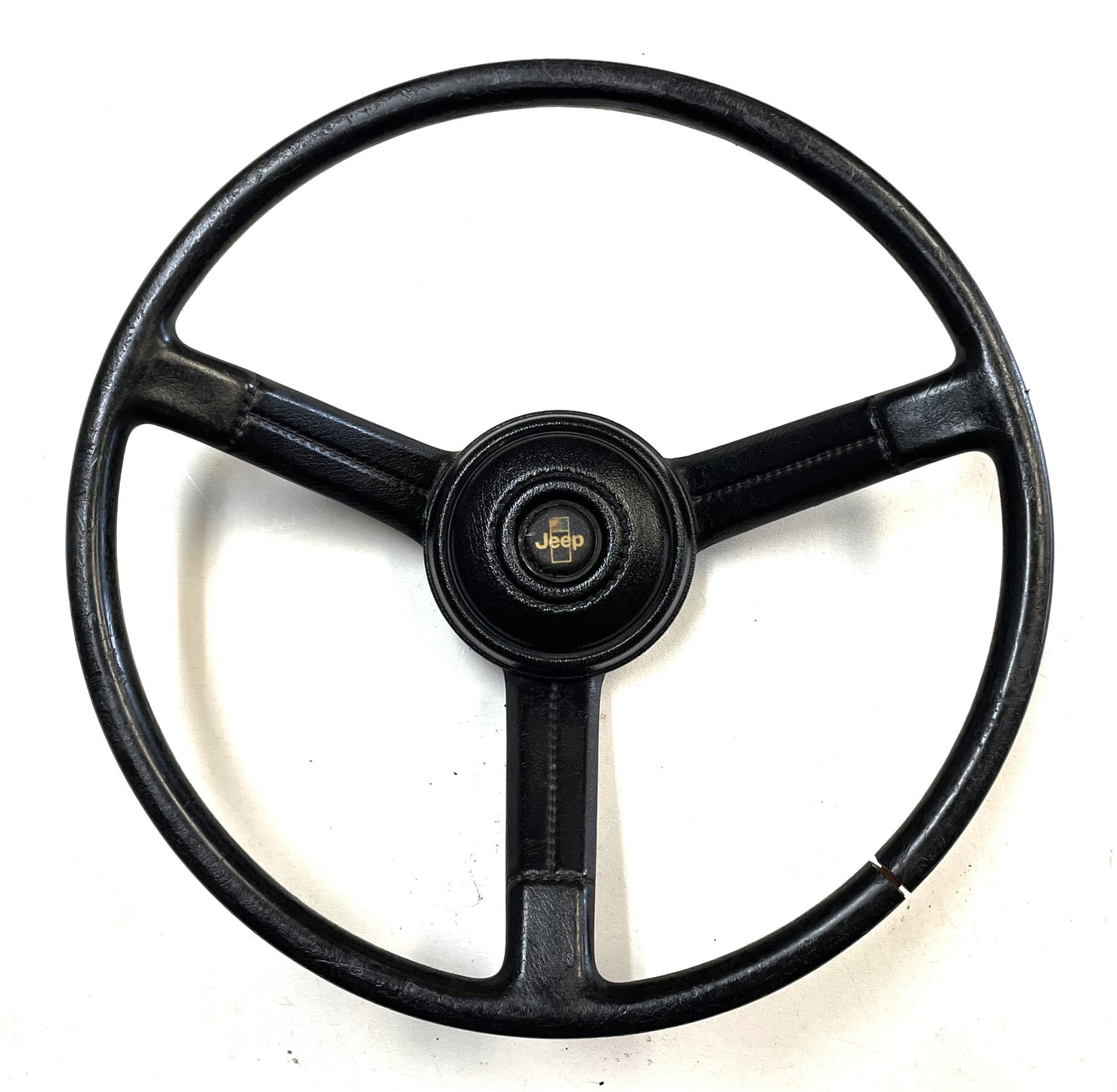 Jeep CJ Black Steering Wheel CJ5 CJ7 CJ8 76-86 AMC with Horn Button Factory &