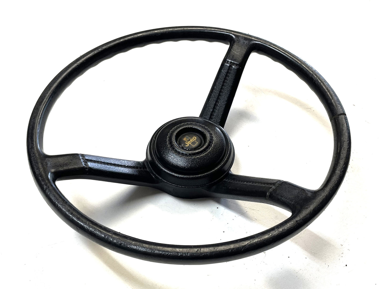 Jeep CJ Black Steering Wheel CJ5 CJ7 CJ8 76-86 AMC with Horn Button Factory &