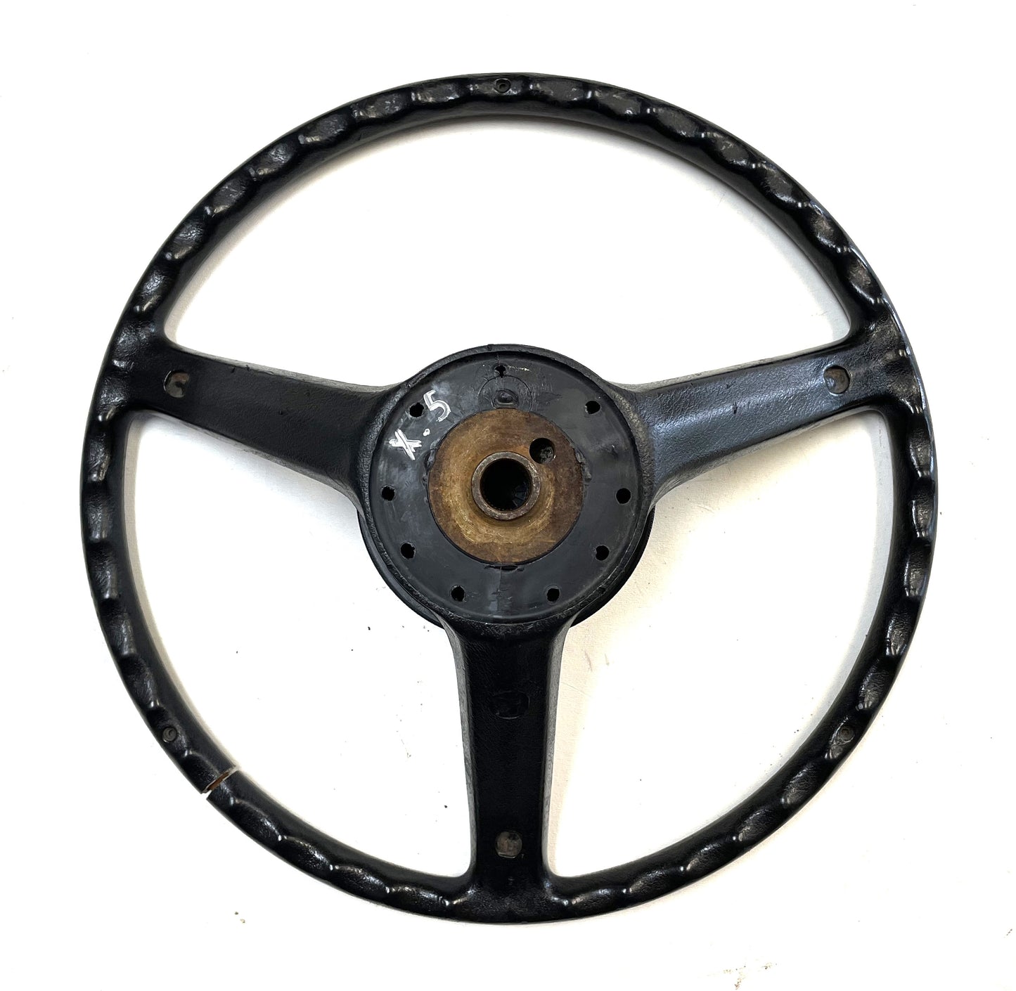 Jeep CJ Black Steering Wheel CJ5 CJ7 CJ8 76-86 AMC with Horn Button Factory &