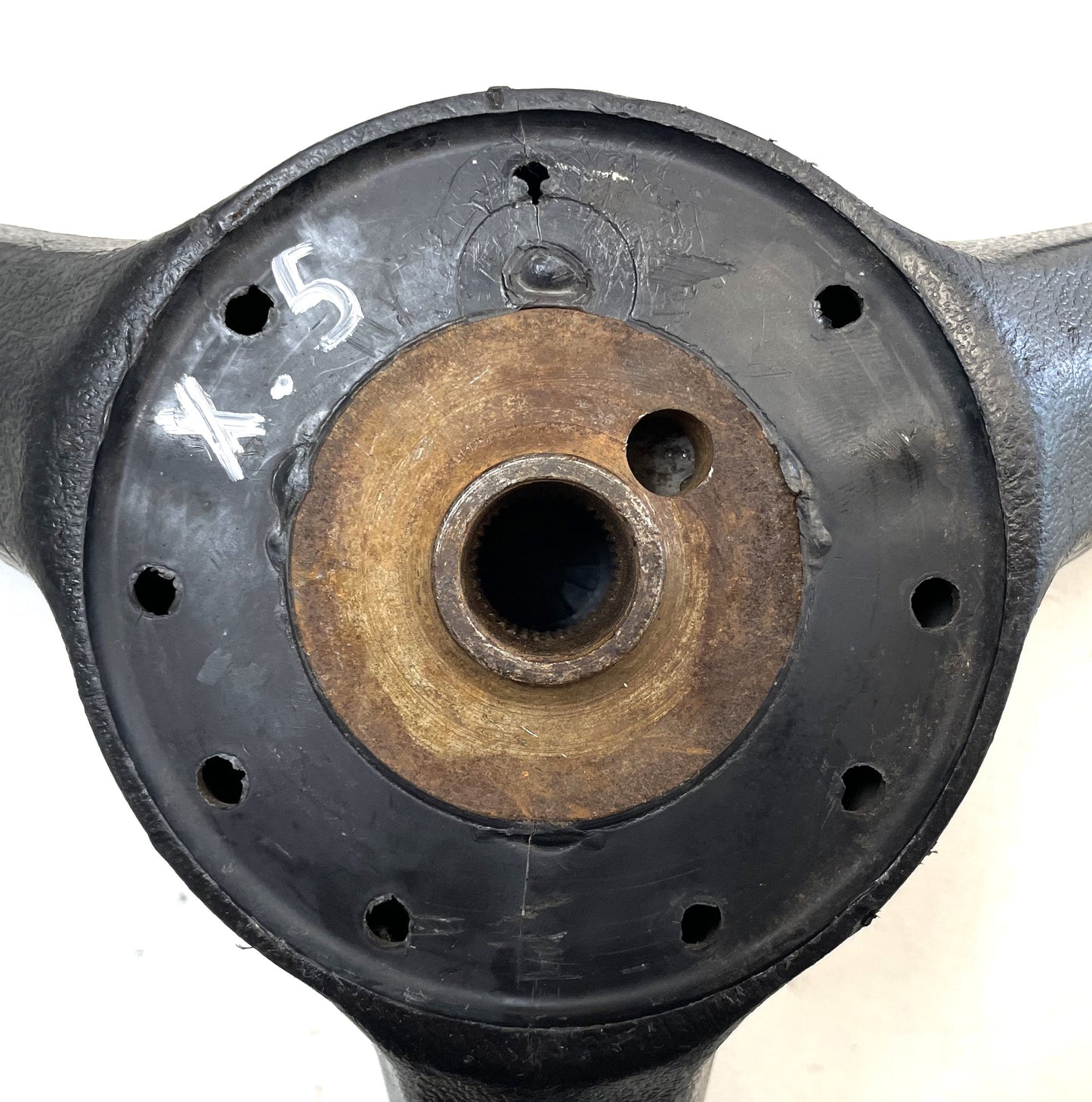 Jeep CJ Black Steering Wheel CJ5 CJ7 CJ8 76-86 AMC with Horn Button Factory &