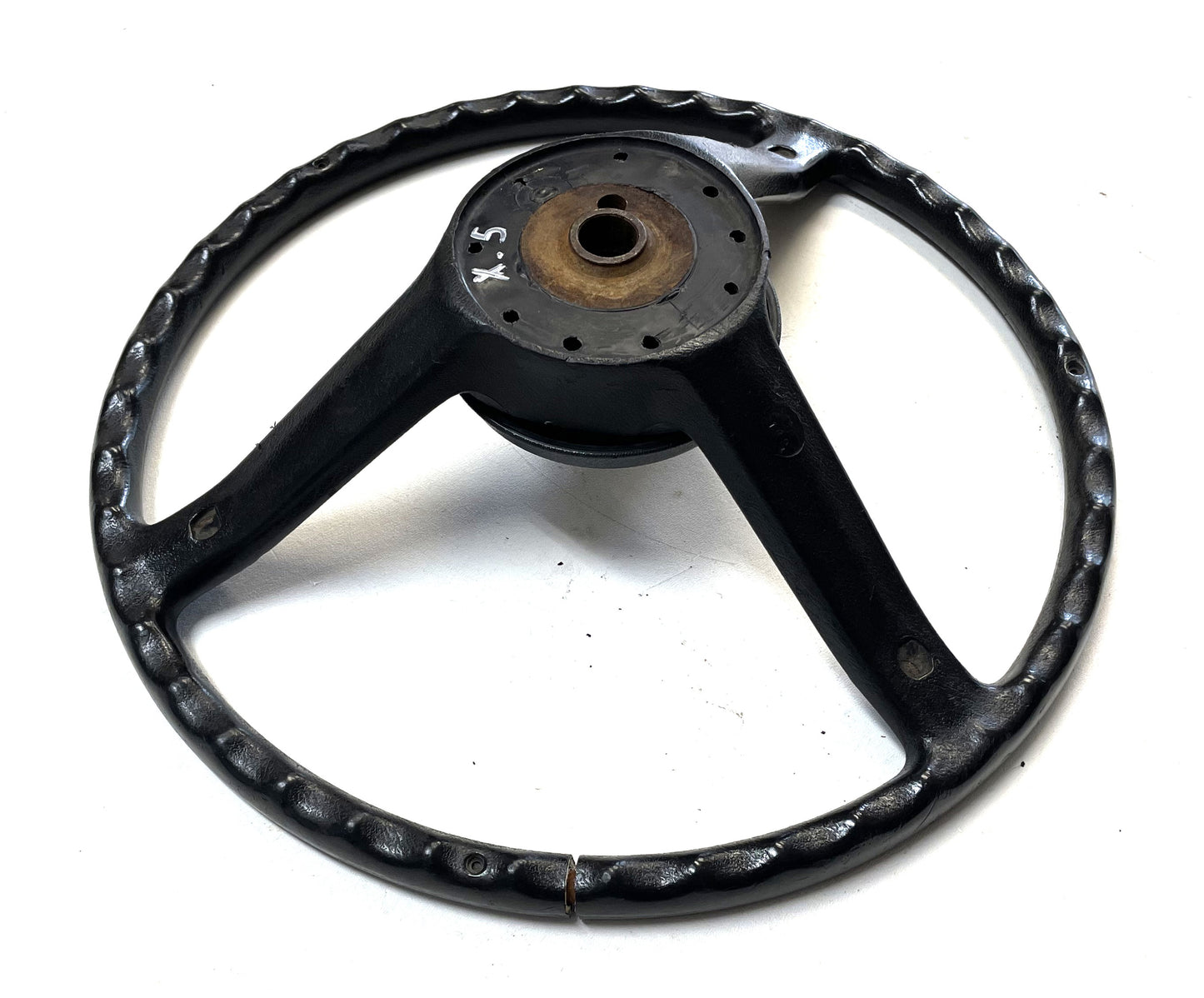 Jeep CJ Black Steering Wheel CJ5 CJ7 CJ8 76-86 AMC with Horn Button Factory &