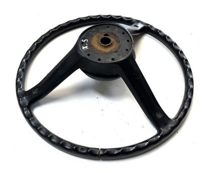Jeep CJ Black Steering Wheel CJ5 CJ7 CJ8 76-86 AMC with Horn Button Factory &