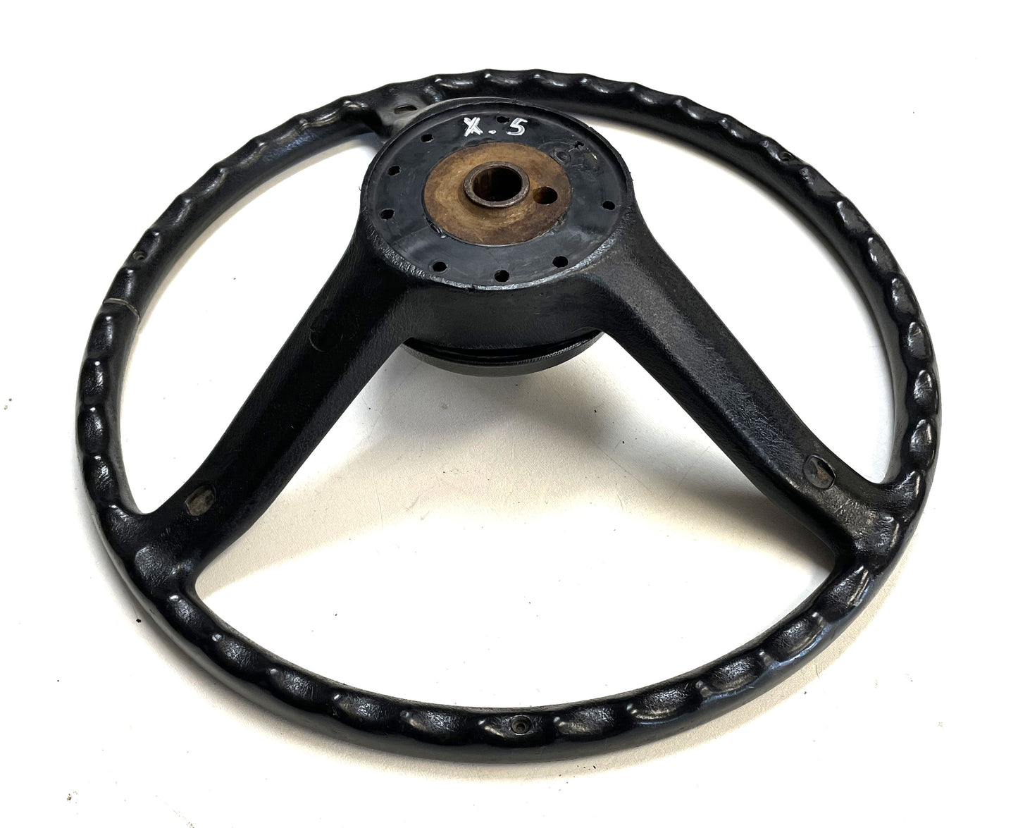 Jeep CJ Black Steering Wheel CJ5 CJ7 CJ8 76-86 AMC with Horn Button Factory &
