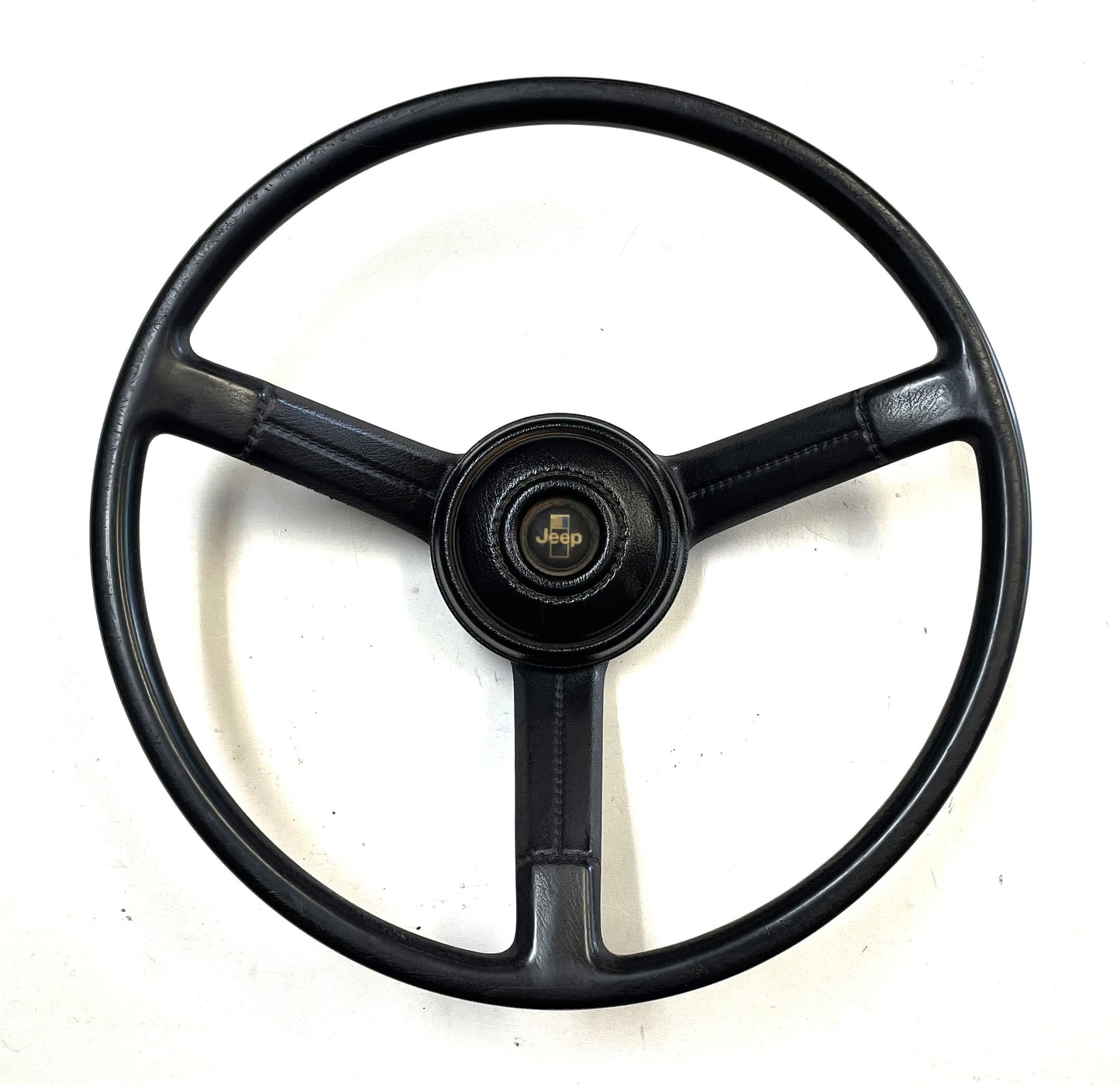 Jeep CJ Black Steering Wheel CJ5 CJ7 CJ8 76-86 AMC with Horn Button Factory