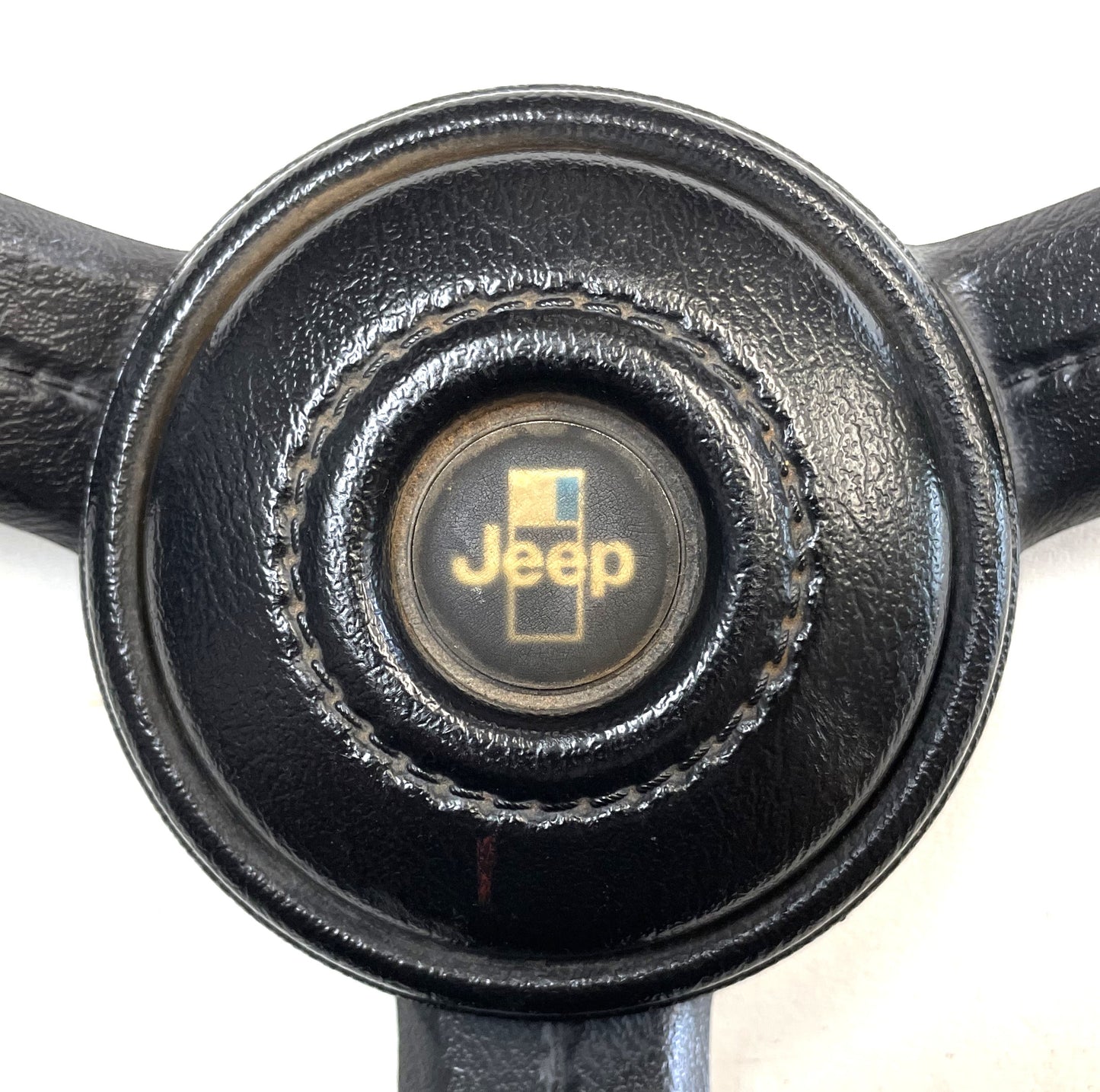 Jeep CJ Black Steering Wheel CJ5 CJ7 CJ8 76-86 AMC with Horn Button Factory