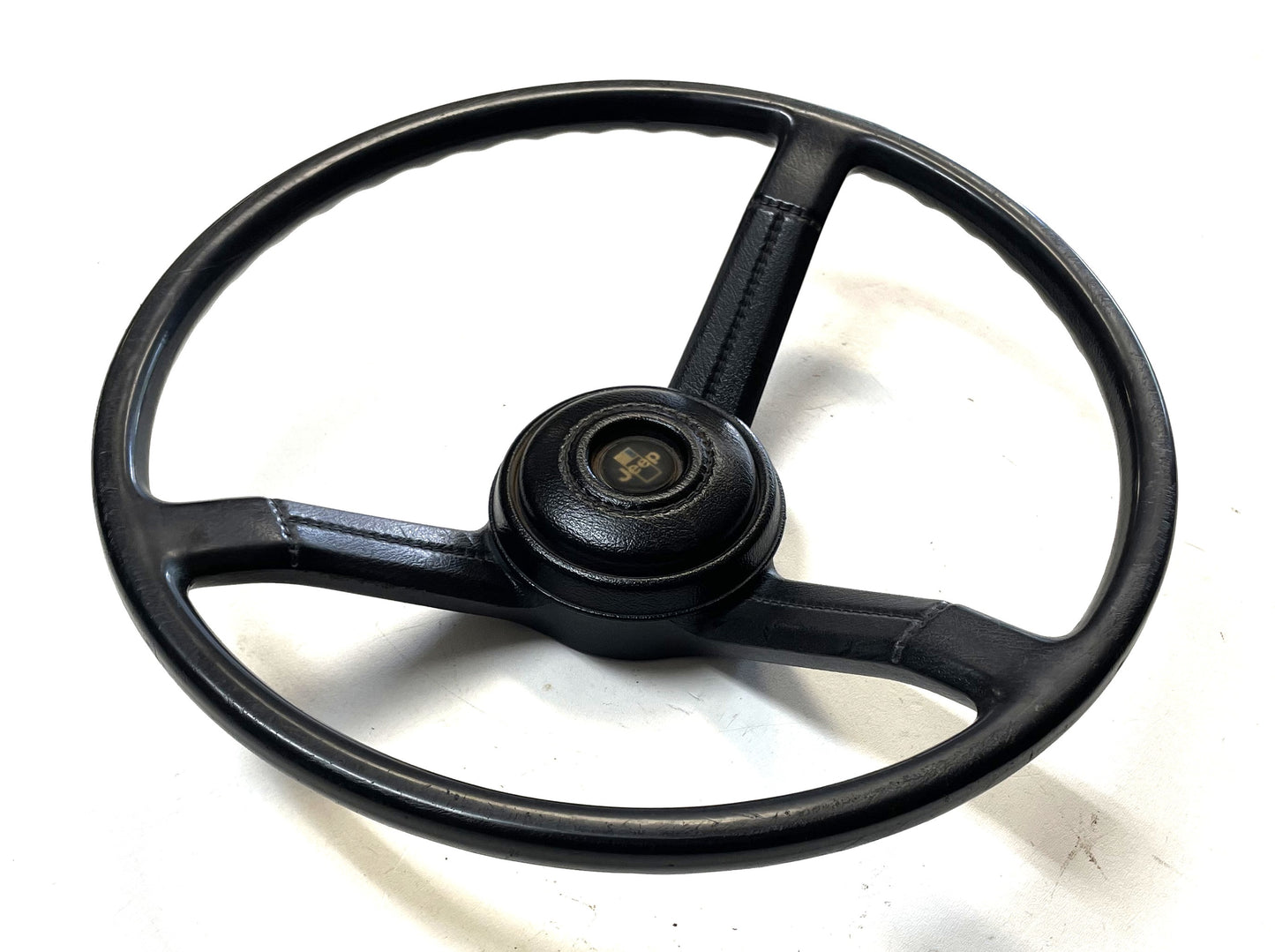 Jeep CJ Black Steering Wheel CJ5 CJ7 CJ8 76-86 AMC with Horn Button Factory