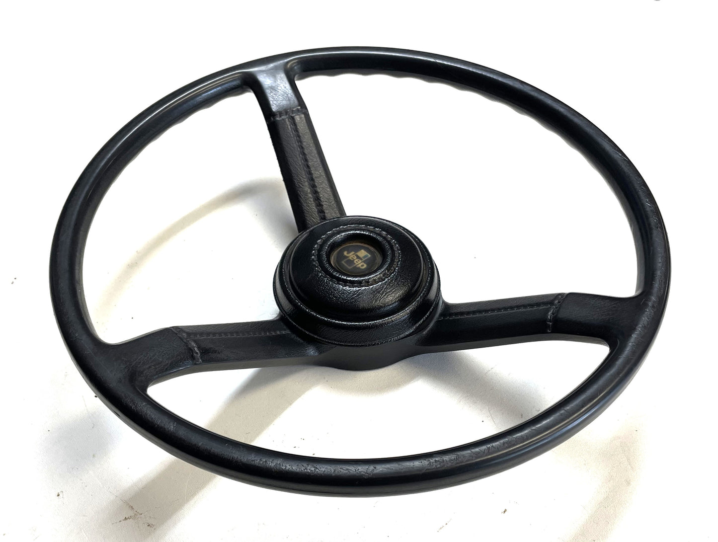 Jeep CJ Black Steering Wheel CJ5 CJ7 CJ8 76-86 AMC with Horn Button Factory