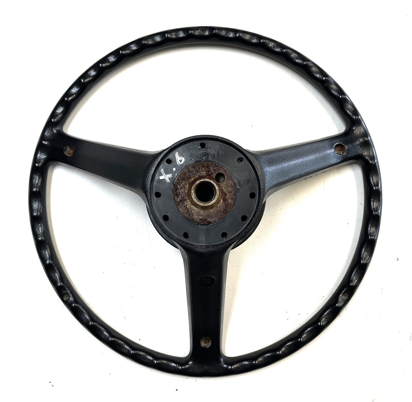 Jeep CJ Black Steering Wheel CJ5 CJ7 CJ8 76-86 AMC with Horn Button Factory