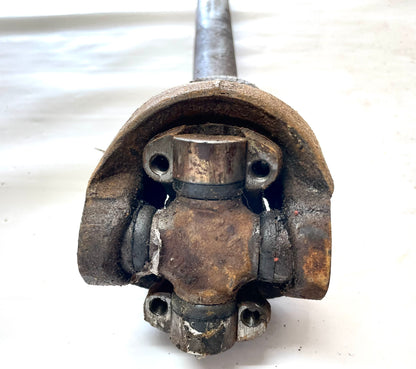 Jeep CJ Quadratrac Front Drive Shaft 76-79 CJ7 double cardan joint 36"-38.5"