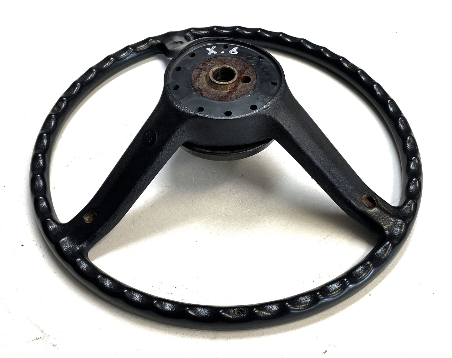 Jeep CJ Black Steering Wheel CJ5 CJ7 CJ8 76-86 AMC with Horn Button Factory