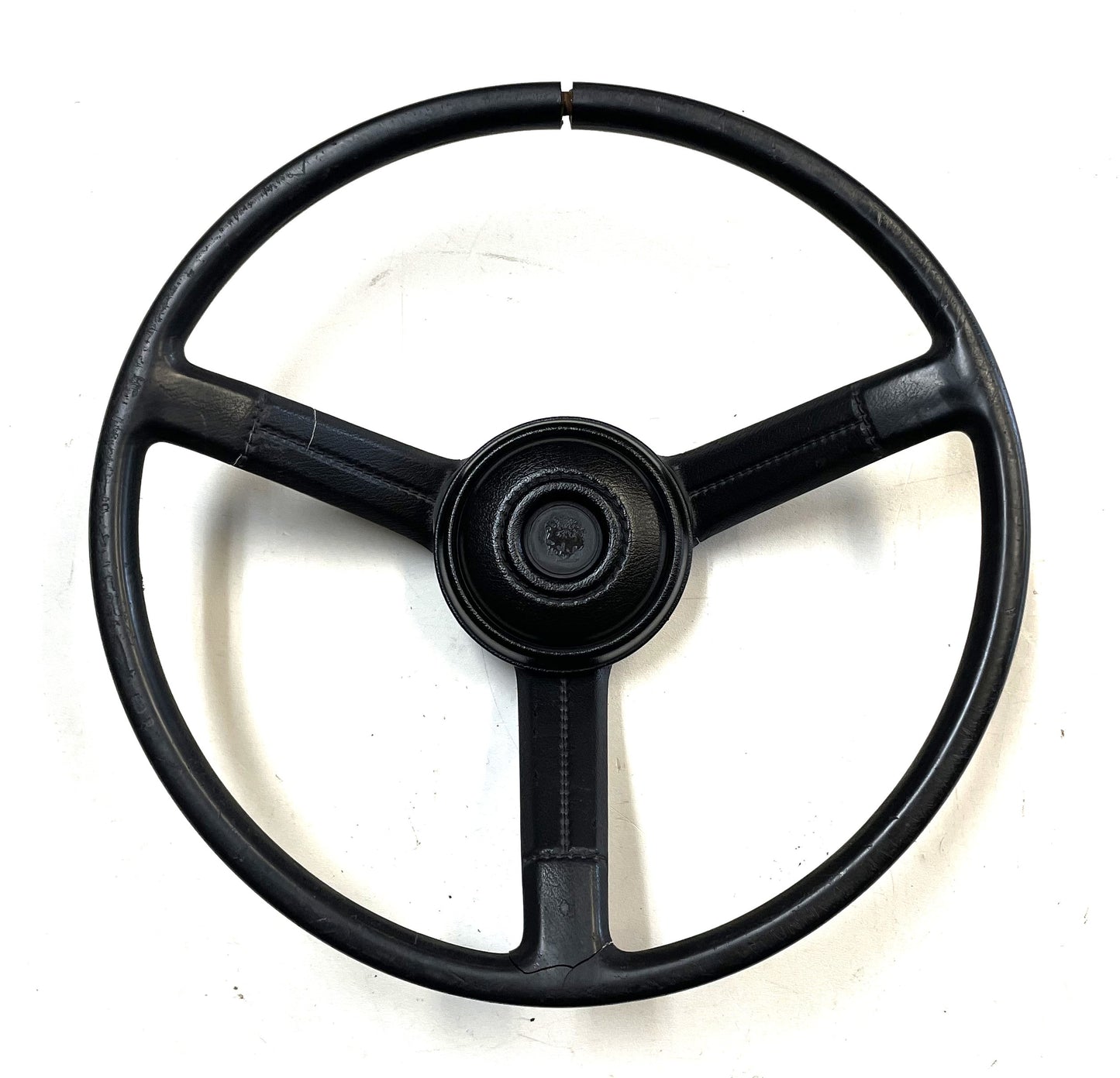 Jeep CJ Black Steering Wheel CJ5 CJ7 CJ8 76-86 AMC with Horn Button Factory &1