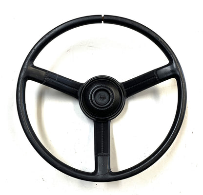 Jeep CJ Black Steering Wheel CJ5 CJ7 CJ8 76-86 AMC with Horn Button Factory &1