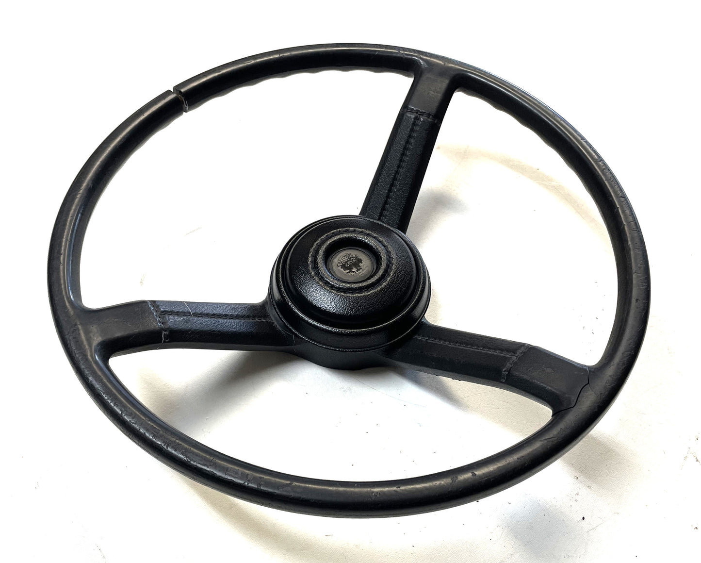 Jeep CJ Black Steering Wheel CJ5 CJ7 CJ8 76-86 AMC with Horn Button Factory &1