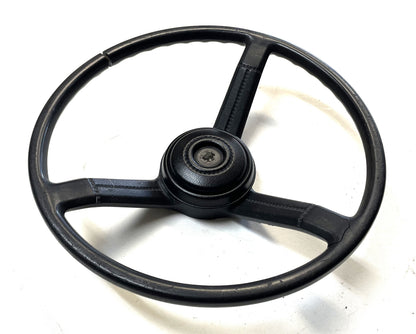 Jeep CJ Black Steering Wheel CJ5 CJ7 CJ8 76-86 AMC with Horn Button Factory &1