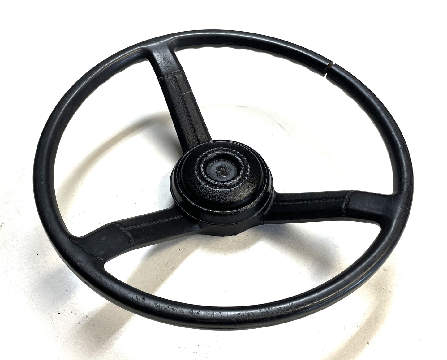 Jeep CJ Black Steering Wheel CJ5 CJ7 CJ8 76-86 AMC with Horn Button Factory &1