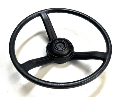 Jeep CJ Black Steering Wheel CJ5 CJ7 CJ8 76-86 AMC with Horn Button Factory &1