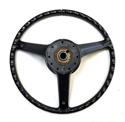 Jeep CJ Black Steering Wheel CJ5 CJ7 CJ8 76-86 AMC with Horn Button Factory &1
