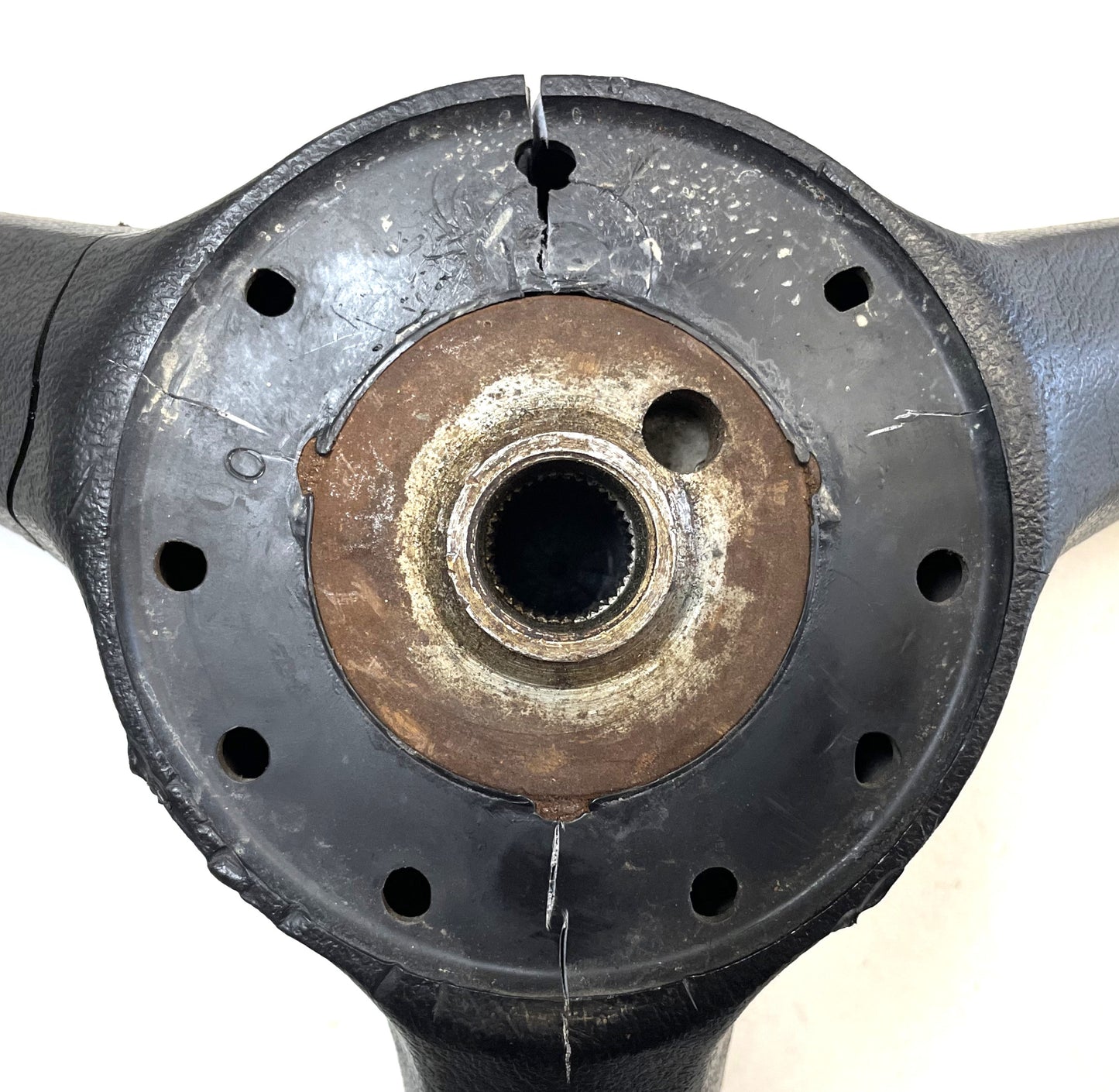Jeep CJ Black Steering Wheel CJ5 CJ7 CJ8 76-86 AMC with Horn Button Factory &1
