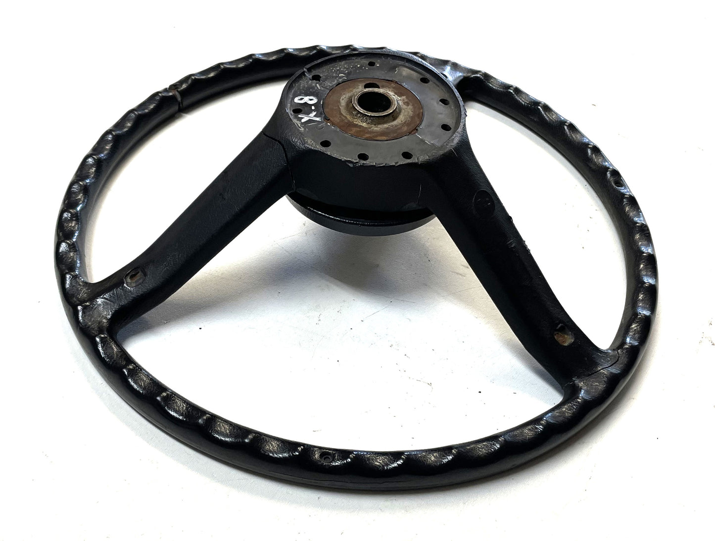 Jeep CJ Black Steering Wheel CJ5 CJ7 CJ8 76-86 AMC with Horn Button Factory &1