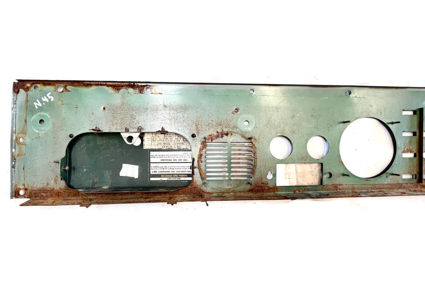 Jeep CJ metal gauge panel CJ5 CJ7 CJ8 AMC dash dash board gauges radio glove box