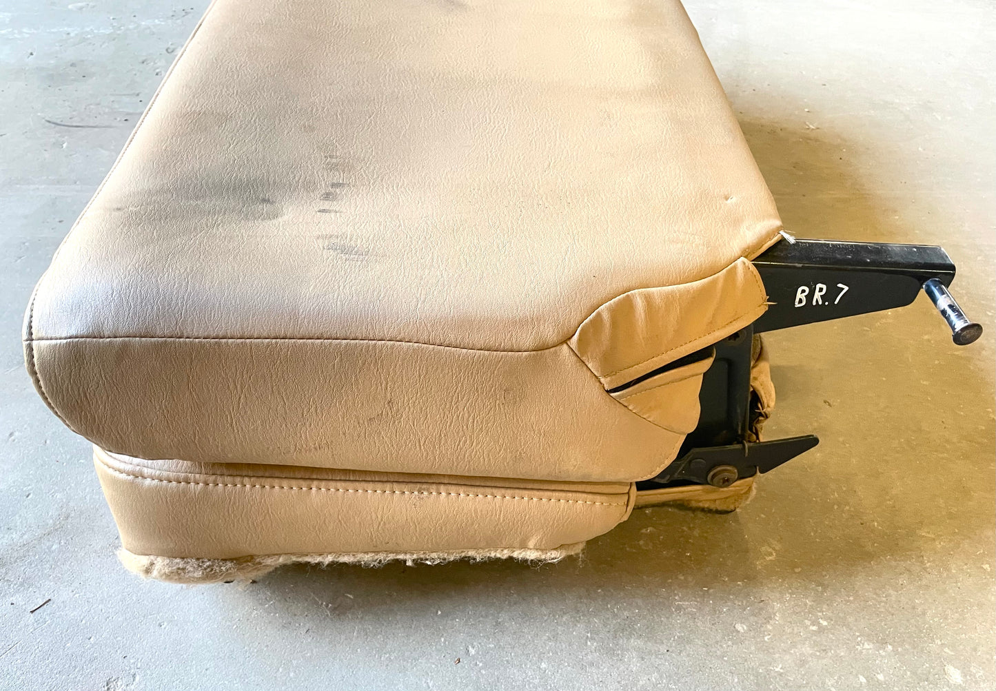 Jeep TJ Wrangler back Seat with brackets Tan factory folding rear 97-02