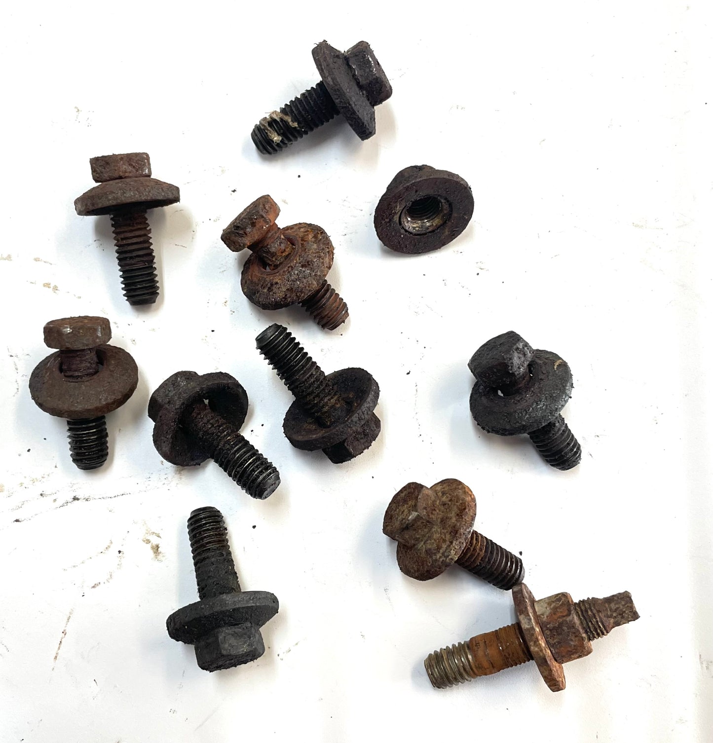 Jeep TJ Wrangler 4.0 six cylinder intake exhaust manifold bolts FREE SHIP !