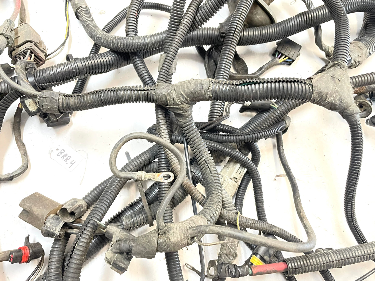 Jeep YJ Wrangler 4 Cylinder Engine Wiring Harness 10 pin Wire Fuse block 92-95