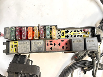 Jeep YJ Wrangler 4 Cylinder Engine Wiring Harness 10 pin Wire Fuse block 92-95