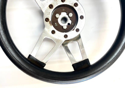 steering wheel with adaptor for Jeep CJ CJ5 CJ7 CJ8 YJ Wrangler 13" diameter!