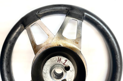 steering wheel with adaptor for Jeep CJ CJ5 CJ7 CJ8 YJ Wrangler 13" diameter!