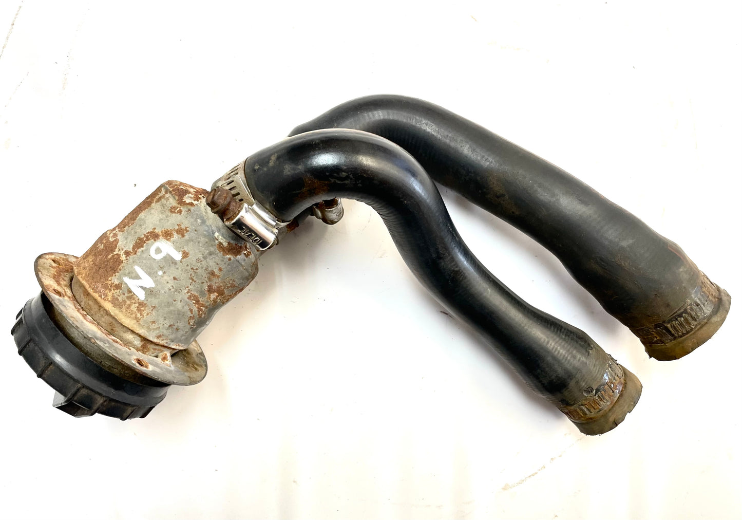 Jeep YJ gas filler neck with hoses 91-95 Wrangler FREE SHIPPING screw cap