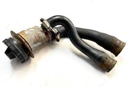 Jeep YJ gas filler neck with hoses 91-95 Wrangler FREE SHIPPING screw cap