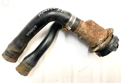 Jeep YJ gas filler neck with hoses 91-95 Wrangler FREE SHIPPING screw cap