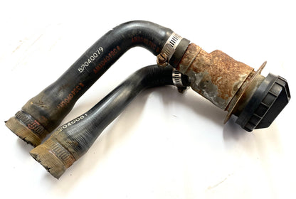 Jeep YJ gas filler neck with hoses 91-95 Wrangler FREE SHIPPING screw cap