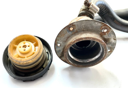 Jeep YJ gas filler neck with hoses 91-95 Wrangler FREE SHIPPING screw cap