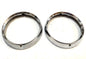 Jeep CJ Chrome Headlight Bezels Trim Beauty Ring bezel Set Pair CJ7 CJ5 CJ8!!