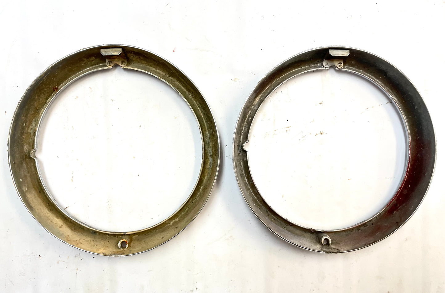 Jeep CJ Chrome Headlight Bezels Trim Beauty Ring bezel Set Pair CJ7 CJ5 CJ8!!