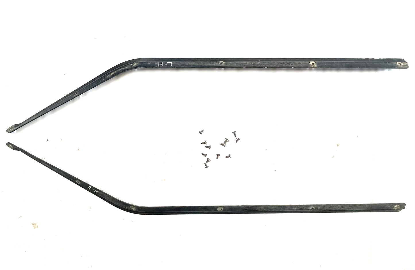 Jeep YJ half door upper retainer track metal channel 87-95 Wrangler soft top !