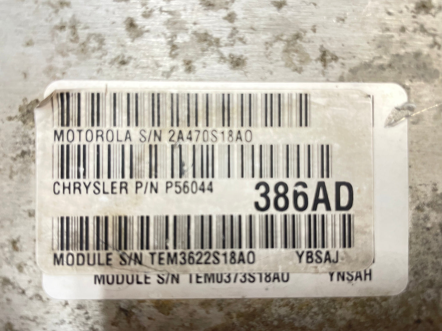 03 Jeep TJ Wrangler ECM Computer 4.0 Automatic 56044386AD PCM ECU FREE SHIP