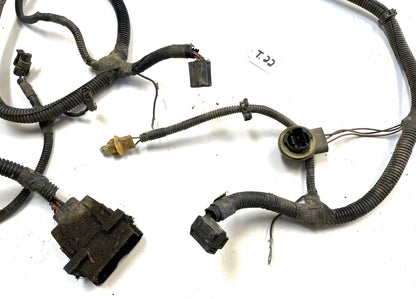 94 - 95 Jeep YJ Wrangler head light wire harness grill wiring turn signal horn