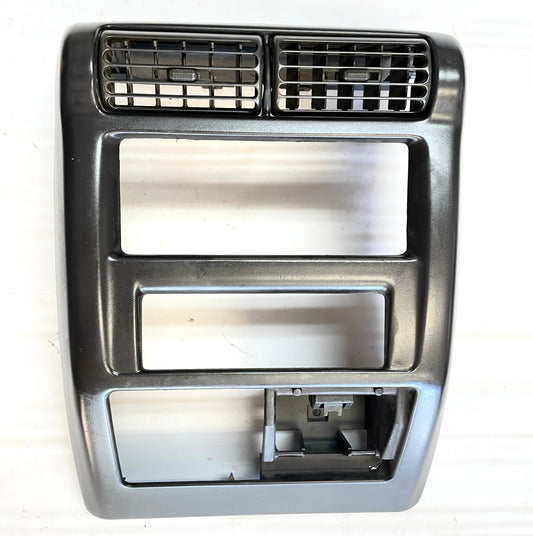 Jeep TJ Wrangler center bezel vent plastic dash trim with vents dark grey agate