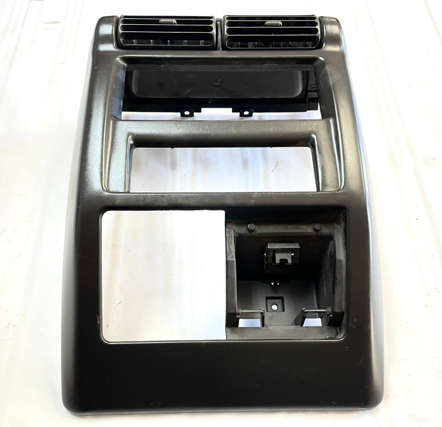 Jeep TJ Wrangler center bezel vent plastic dash trim with vents dark grey agate