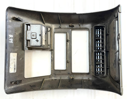 Jeep TJ Wrangler center bezel vent plastic dash trim with vents dark grey agate